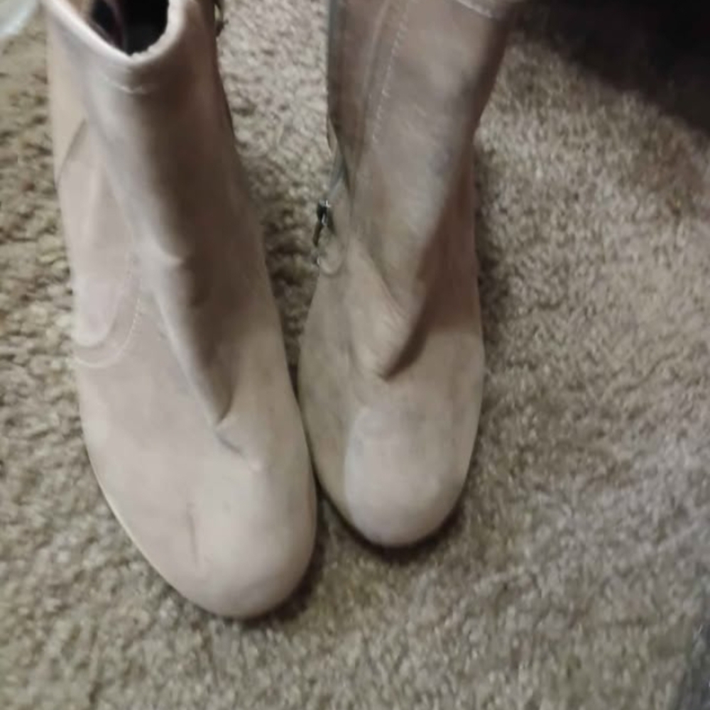 Chic Beige Ankle Booties
